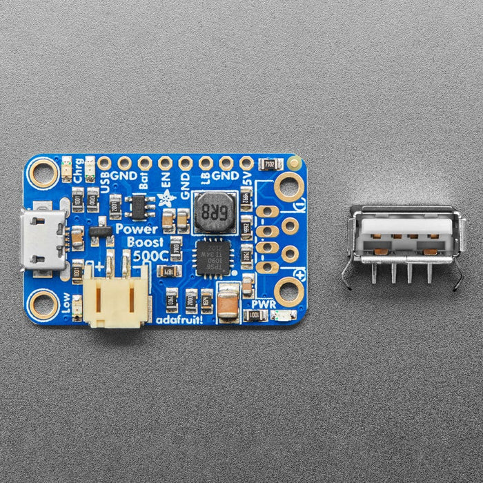 PowerBoost 500 Charger - Rechargeable 5V Lipo USB Boost @ 500mA+ by Adafruit - The Pi Hut