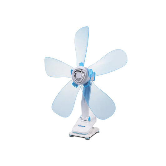 PowerPac 6" Clip/Table/Wall Fan – 5 Flexible Blades, Strong Airflow, Adjustable Tilt, PPC603A