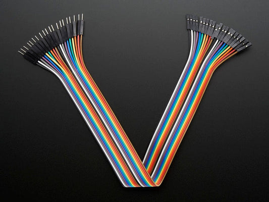 Premium Female/Male 'Extension' Jumper Wires - 20 x 12" by The Pi Hut - The Pi Hut