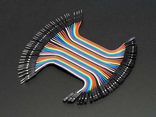 Premium Female/Male 'Extension' Jumper Wires - 40 x 3" (75mm) by The Pi Hut - The Pi Hut