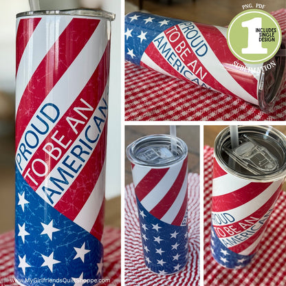 Proud to Be an American (Downloadable Sublimation Design)
