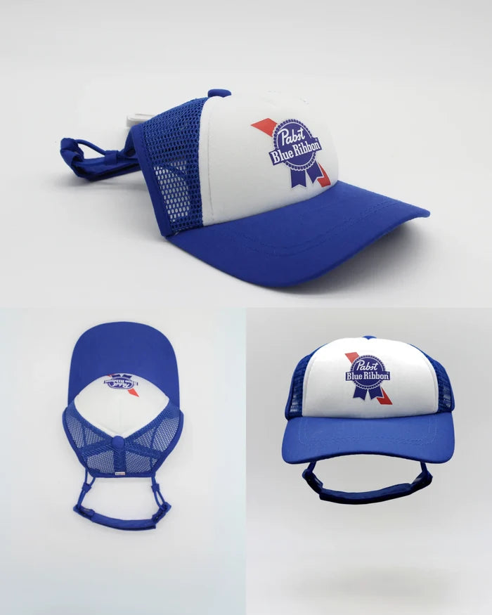 PupLid - Pabst Blue Ribbon l PBR l Trucker Hat for Dogs - Dog.Dog.Cat.
