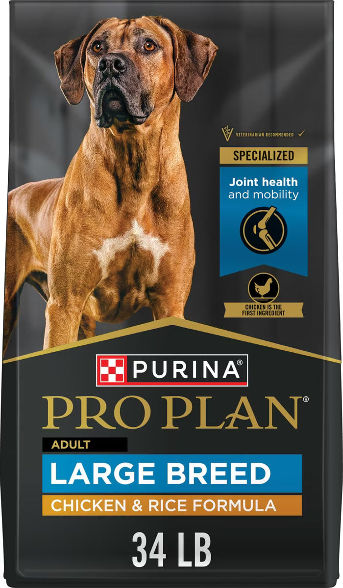 Purina Pro Plan Large Breed Chicken & Rice Dog Food - 34 lb - Dog.Dog.Cat.