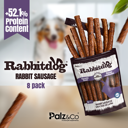 Palz&Co - Rabbitdog Rabbit Sausage Dog Treats - Dog.Dog.Cat.