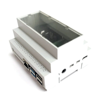 RasPiBox - Raspberry Pi 4 Prototyping DIN Rail Case (inc. 5V regulator) [discontinued] by Zihatec - The Pi Hut