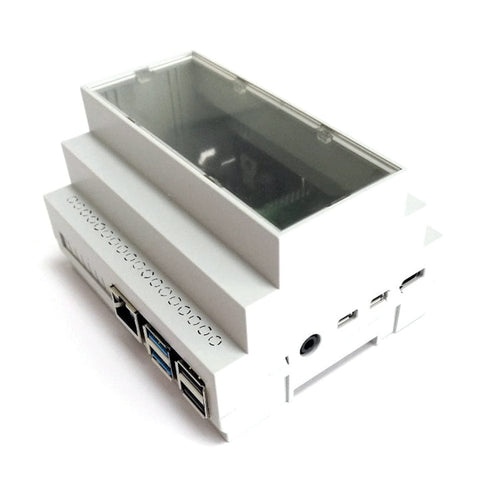 RasPiBox - Raspberry Pi 4 Prototyping DIN Rail Case (inc. 5V regulator) [discontinued] by Zihatec - The Pi Hut