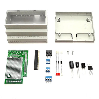 RasPiBox - Raspberry Pi 4 Prototyping DIN Rail Case (inc. 5V regulator) [discontinued] by Zihatec - The Pi Hut