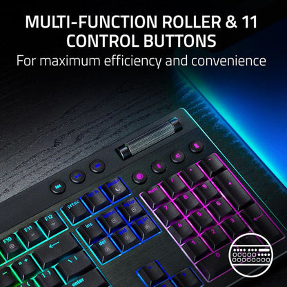 RAZER OFFICAL OUTLET - RZ03-05270200 BlackWidow V4 Low-Profile HyperSpeed Wireless Gaming Keyboard - Razer Renewed