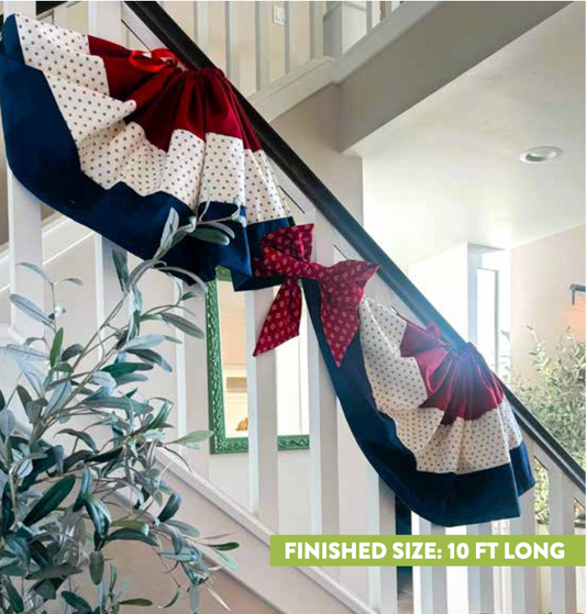 Red, White, and Bows Bunting (Downloadable Sewing Design)