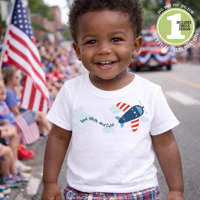 Red, White, & Cute (Downloadable Sublimation Design)