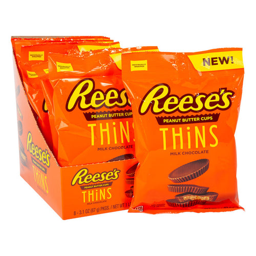 Reese's Thins Milk Chocolate Peanut Butter Cups Peg Bag - 8 Count
