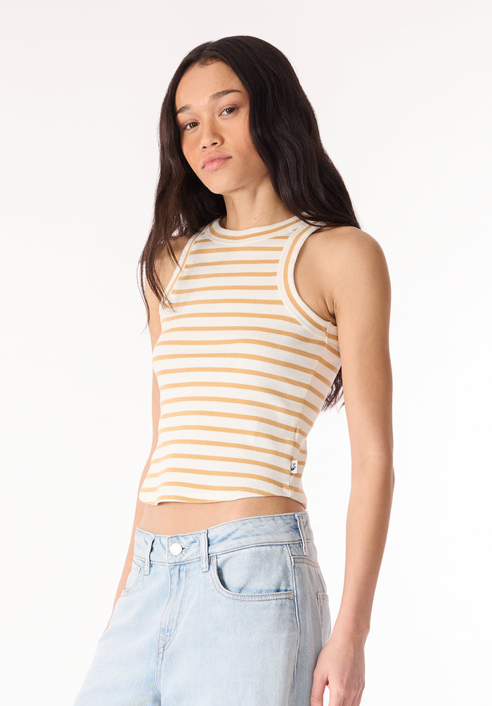 Buffalo Women Tanks Brown Knit Tanks Ribbed Knit Tank