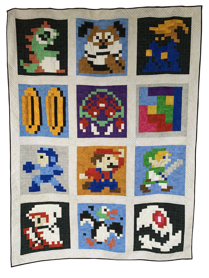 Retro Gaming Revival Quilt a Long Block 2 - Hunting Dog