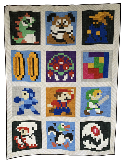Retro Gaming Revival Quilt a Long Block 9 - Adventurer