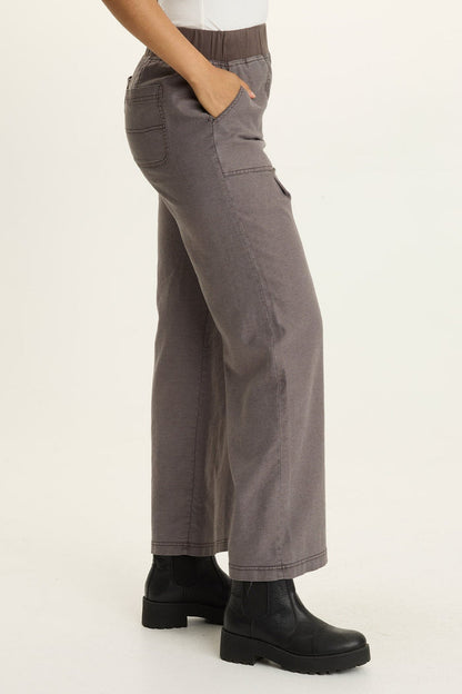 Wearables Riven Twill Wide Leg Pull-On Pant
