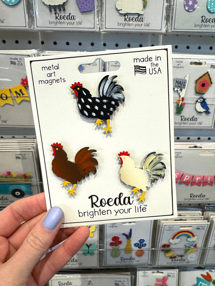 Rooster Magnets S/3