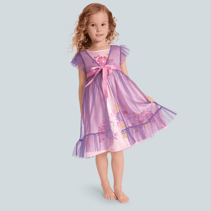 Royal Ruffles Nightie & Robe for Little Girls