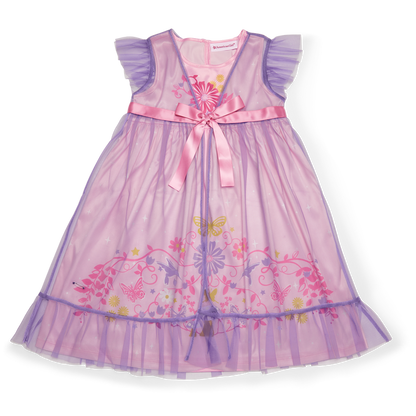 Royal Ruffles Nightie & Robe for Little Girls