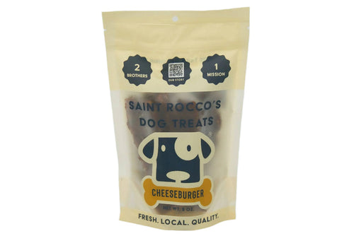 Saint Rocco's Dog Treats package on a white background