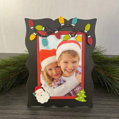 Santa w/ Holly Magnet