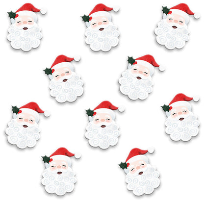 Santa w/ Holly Magnet