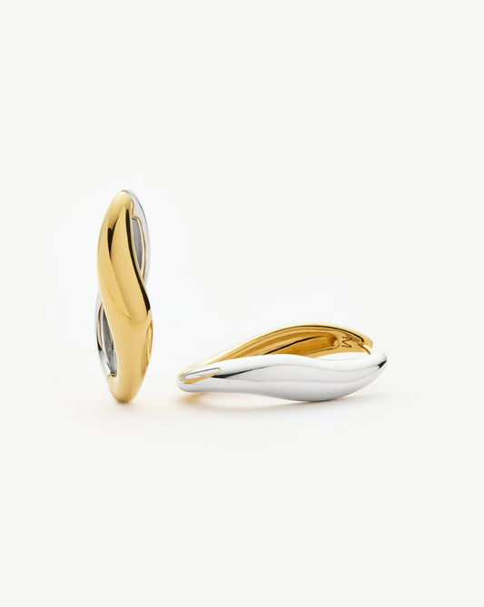 Savi Signature Large Hoop Earrings | Mix Metal Earrings Missoma