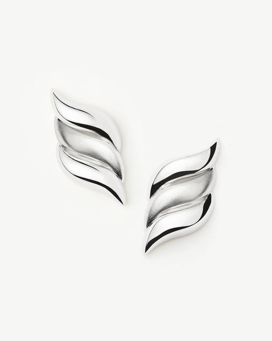 Savi Signature Oversized Stud Earrings | Sterling Silver Earrings Missoma