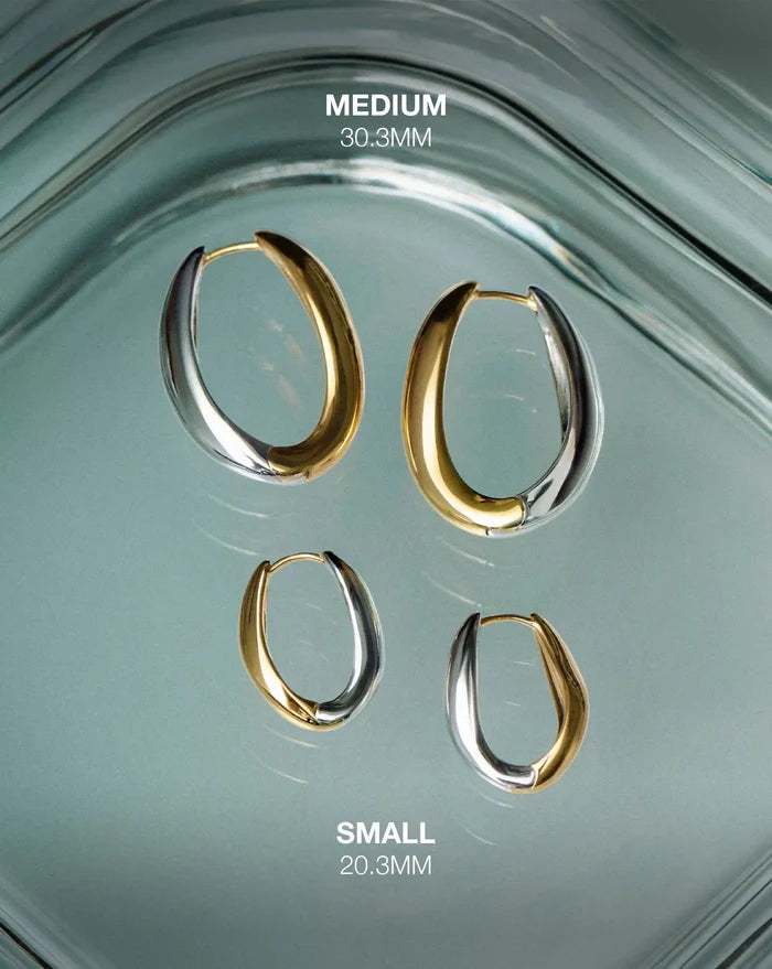Savi Signature Medium Hoop Earrings | Mix Metal Earrings Missoma