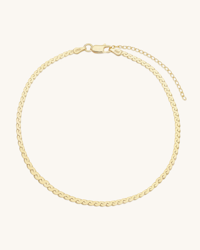 Serpentine Chain Anklet