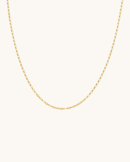 Shimmer Curb Chain Necklace