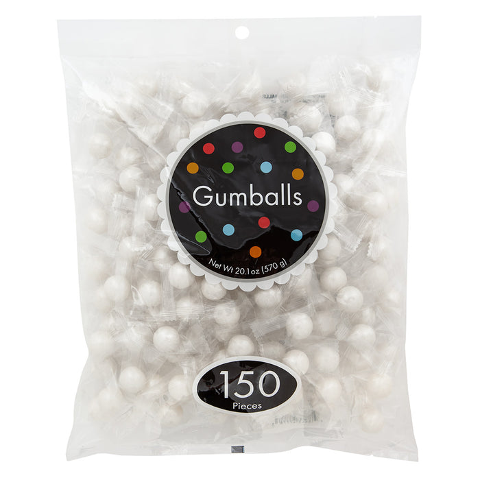 Shimmer White Fruit Wrapped Gumballs - 4 Count