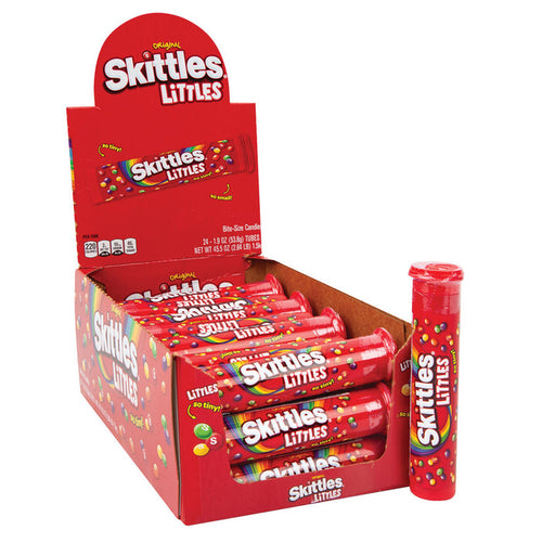 Skittles Littles Mega Tube Candy - 24 Count