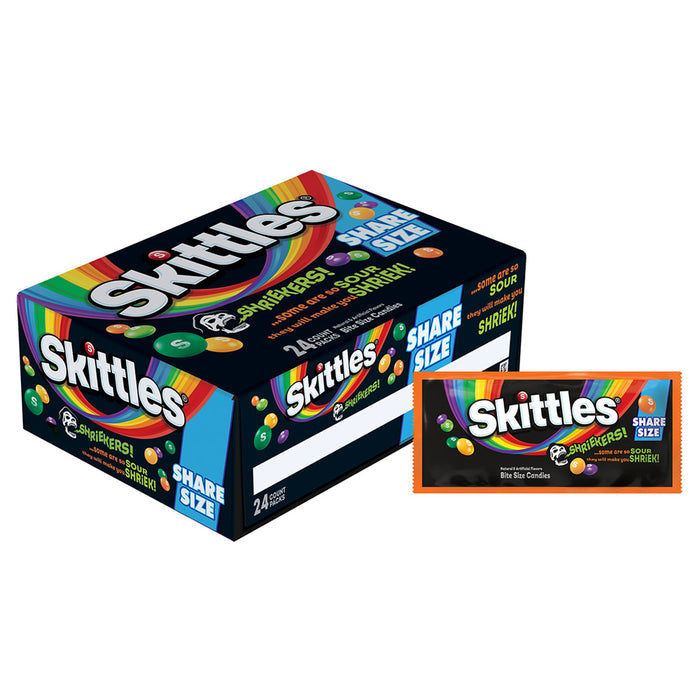 Skittles Share Size Shriekers Mystery Sour Candy - 24 Count