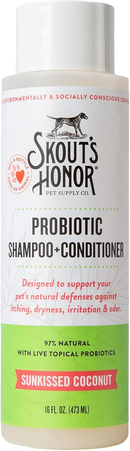 Skout's Honor Probiotic Shampoo+Conditioner Sunkissed Coconut - Dog.Dog.Cat.