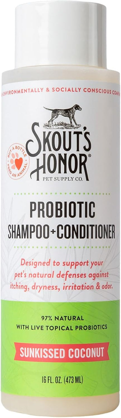Skout's Honor Probiotic Shampoo+Conditioner Sunkissed Coconut - Dog.Dog.Cat.