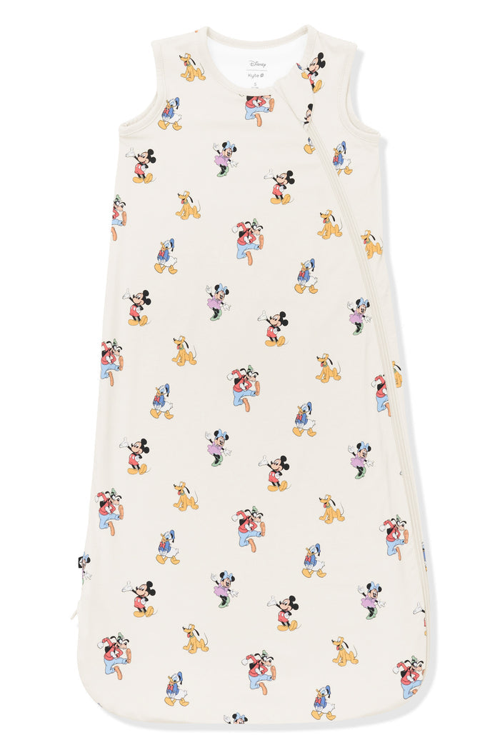 Sleep Bag with Mickey Mouse and Friends print on an oat background