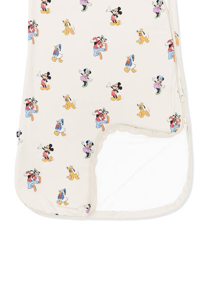 Bottom part of Sleep Bag in Mickey Mouse and Friends print on an oat background