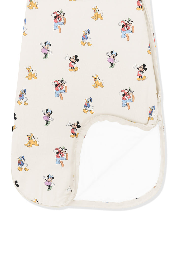 Bottom part of Sleep Bag in Mickey Mouse and Friends print on an oat background