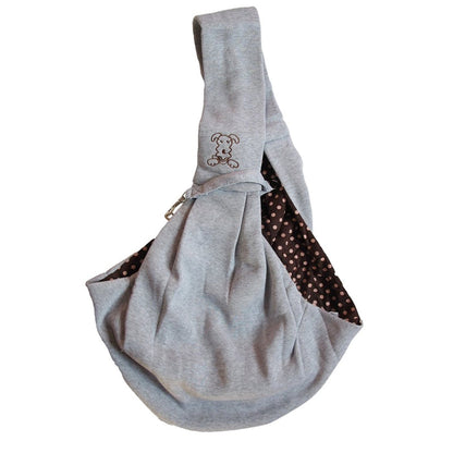 Sling Style Pet Carrier for Small Dogs - Hands-Free Two-Tone Design - Up to 15 lbs - Dog.Dog.Cat.