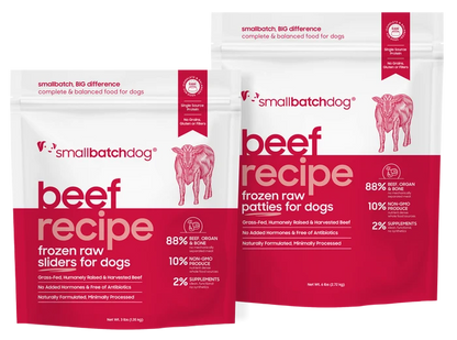 Small Batch Lightly Cooked Beef – Premium Quality, Carefully Prepared - Dog.Dog.Cat.