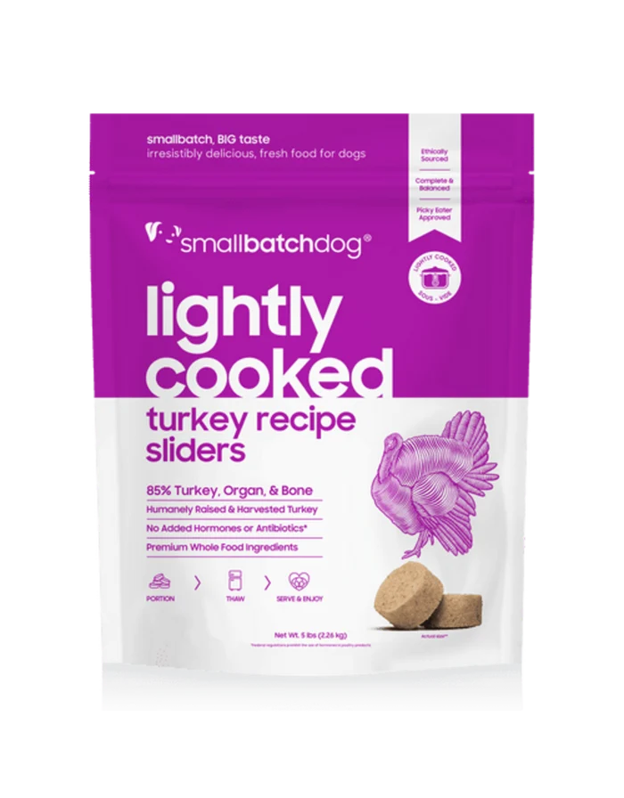 SMALLBATCH DOG LIGHTLY COOKED TURKEY BULK FROZEN 10LB CS - Dog.Dog.Cat.