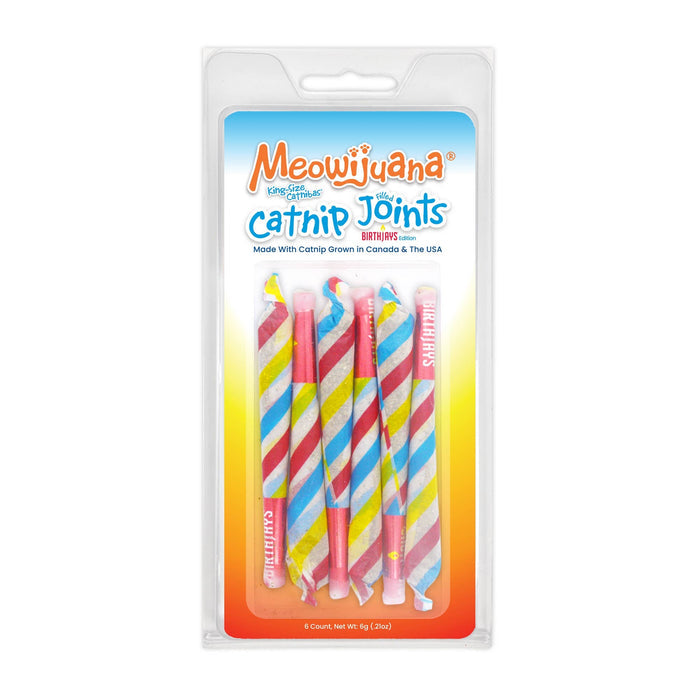 Meowijuana Birthjays - Party Sized Catnip Joints - A fun birthday Cat Toy - Dog.Dog.Cat.