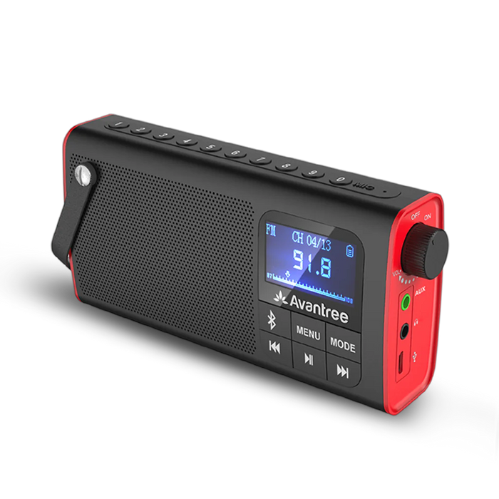 SP850 Portable Radio with Bluetooth Speaker. Connect to your phone, tablet, or PC to play music wirelessly.
