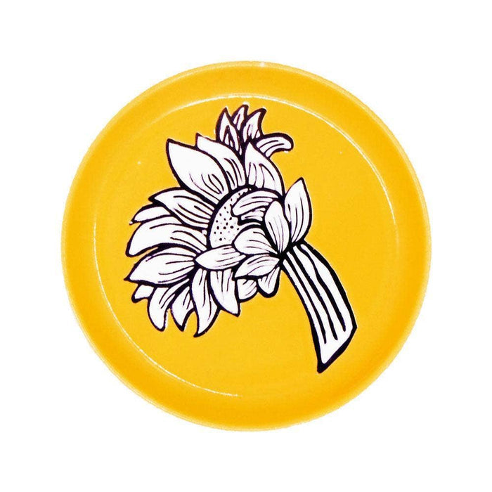 Speckle and Spot by Ore’ Originals - Mini Pet Bowl or Coaster | Sunflower - Dog.Dog.Cat.