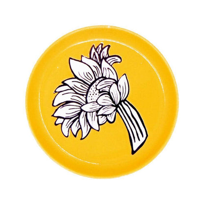 Speckle and Spot by Ore’ Originals - Mini Pet Bowl or Coaster | Sunflower - Dog.Dog.Cat.