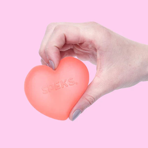 Speks Gump Heart Squish Ball Fidget Toy - Rose