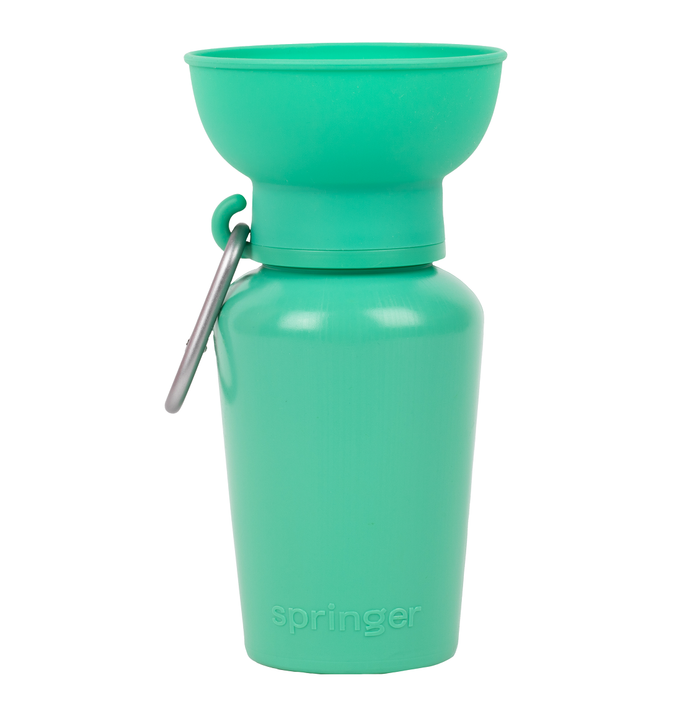 Dog Travel Water Bottle, 20oz, Flip Silicone - Dog.Dog.Cat.