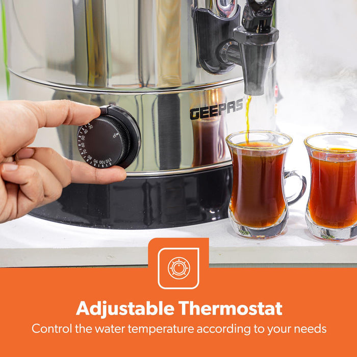 Stainless Steel Electric Tea Urn & Water Boiler (7L-30L)