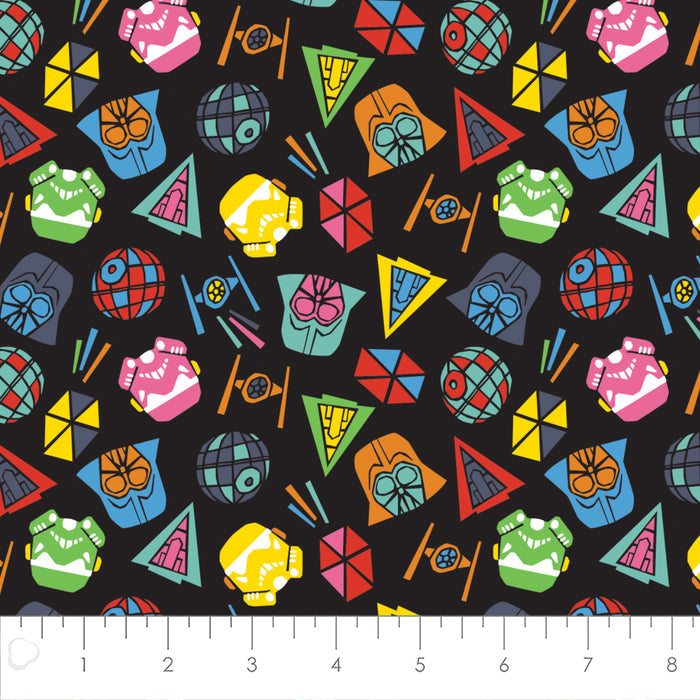 Star Wars Icons Tossed Fabric, Camelot