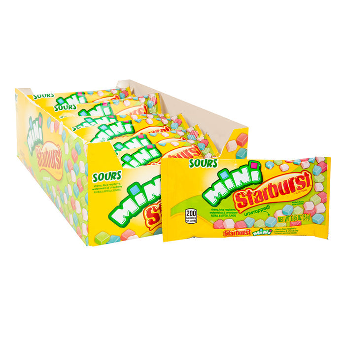Starburst Minis Sours Unwrapped Candy - 24 Count Bags